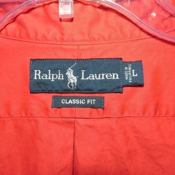 Men's Ralph Lauren Dress Shirt Size L Classic Fit - Picture 4 of 5